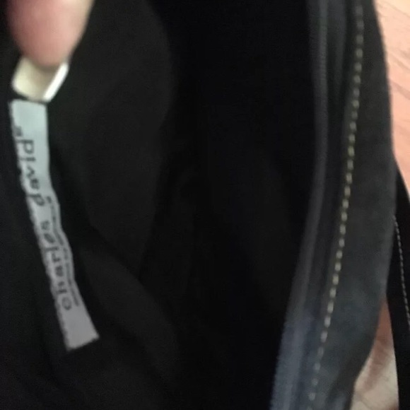 Charles David By Nathalie M. Black Purse Suede - Picture 7 of 7